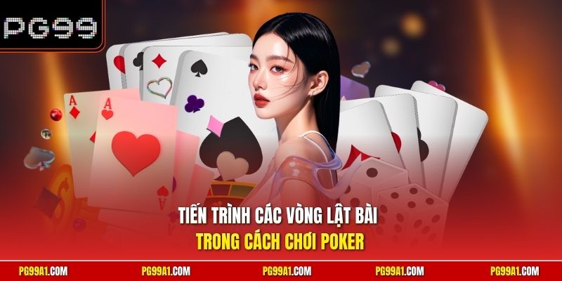 Tiến trình các vòng lật bài trong cách chơi Poker