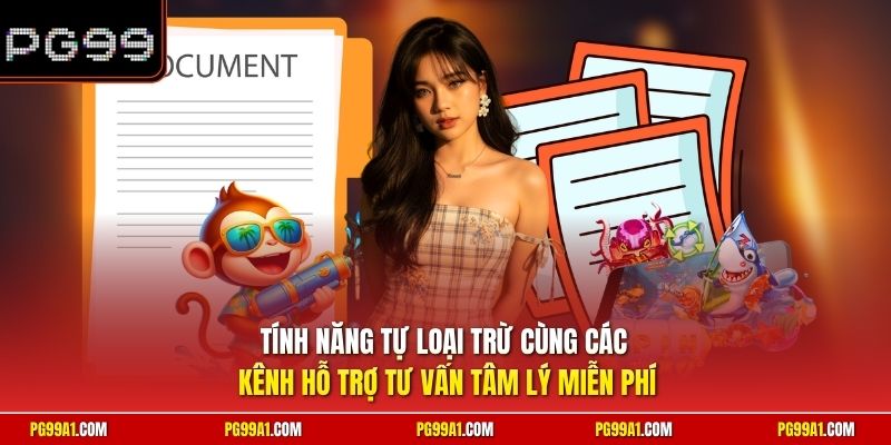 Tính năng tự loại trừ cùng các kênh hỗ trợ tư vấn tâm lý miễn phí